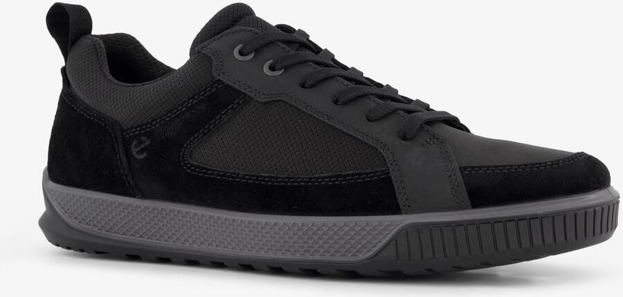 ECCO Bypath Tred suède heren veterschoenen zwart Uitneembare zool