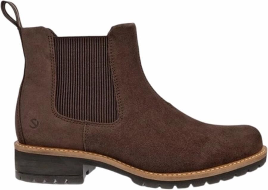 Ecco Chelsea-boots ELAINA Instaplaarzen herfstlaarzen enkellaarsjes met stretchinzetten