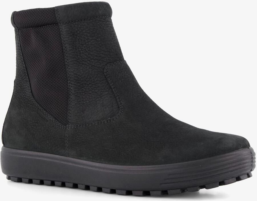 ECCO Classic Tred mid-cut leren dames boots zwart Uitneembare zool
