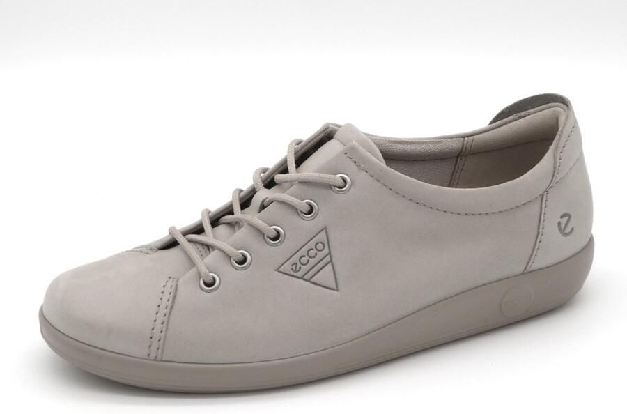 ECCO Dames Veterschoen Soft 2.0 206503-61510 Beige Grijs - Foto 2