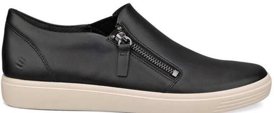 Ecco Instappers Classic met stretch en rits instapschoen lage schoen