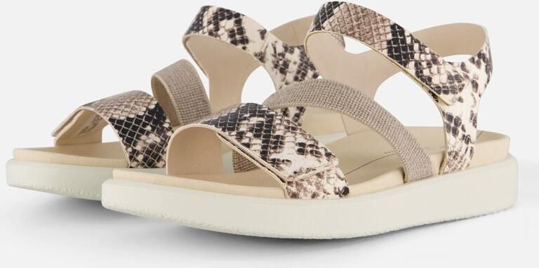 ECCO Flowt Sandalen beige Leer Dames - Foto 2