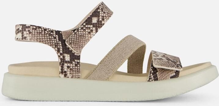 ECCO Flowt Sandalen beige Leer Dames - Foto 6