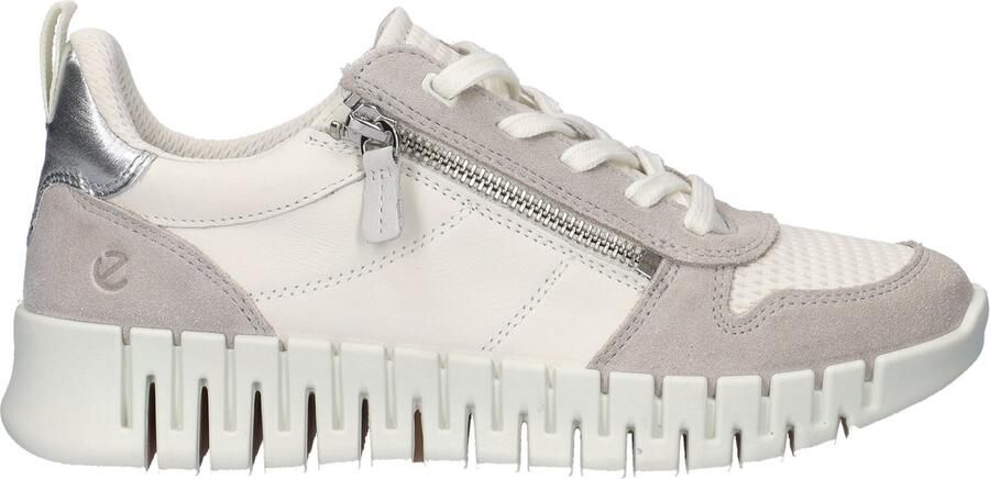 ECCO Gruuv dames sneaker Beige wit