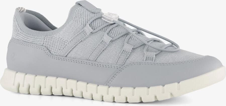 ECCO Gruuv Lite W Limestone leren dames sneakers blauw Uitneembare zool - Foto 2