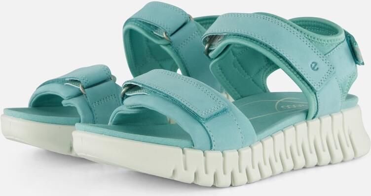 Ecco Sandaaltjes GRUUV SOL W plateau zomerschoen sandaal met praktische klittenband