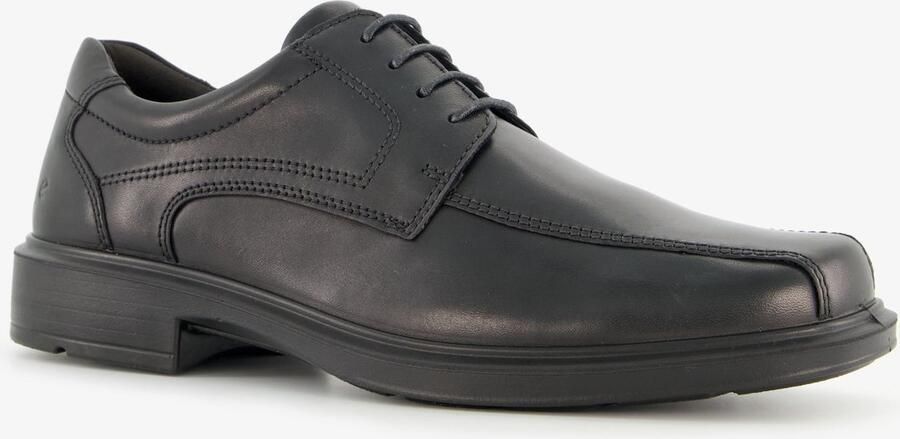 ECCO Helsinki leren heren veterschoenen zwart Uitneembare zool