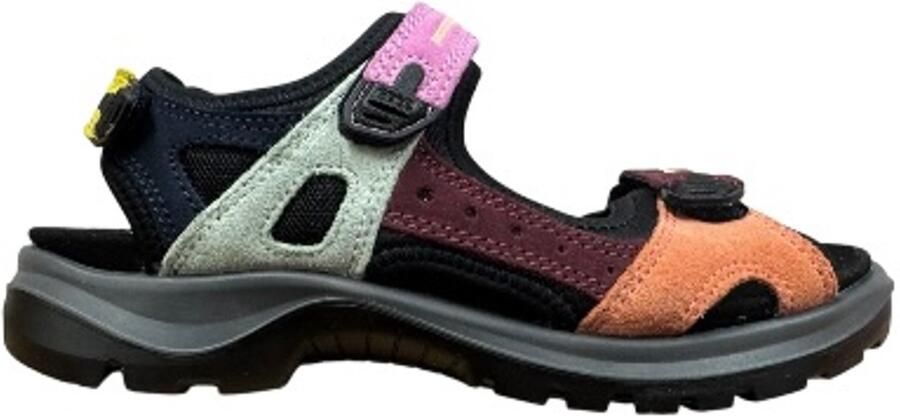 ECCO Offroad Sandalen zwart Textiel