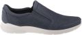 Ecco Instappers Irving slip-on sneaker lage schoen vrijetijdsslippers met stretchinzetten - Blauw