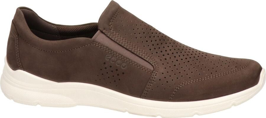 Ecco Instappers Irving slip-on sneaker lage schoen vrijetijdsslippers met stretchinzetten