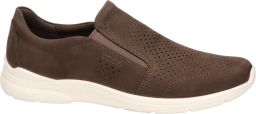 Ecco Instappers Irving slip-on sneaker lage schoen vrijetijdsslippers met stretchinzetten