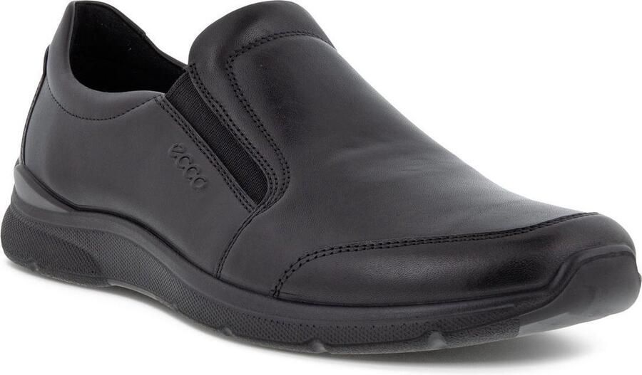 ECCO Irving leren heren instappers Zwart Echt leer Uitneembare zool - Foto 3