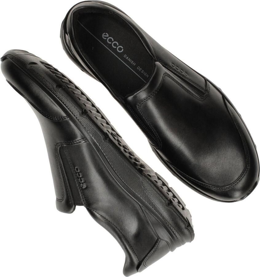 ECCO Irving leren heren instappers Zwart Echt leer Uitneembare zool - Foto 2