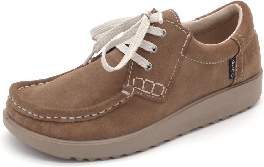 ECCO Joke Dames Veterschoen 320003-05034 Camel