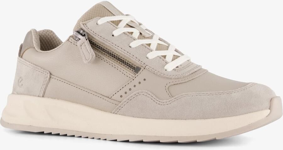 ECCO leren dames sneakers beige