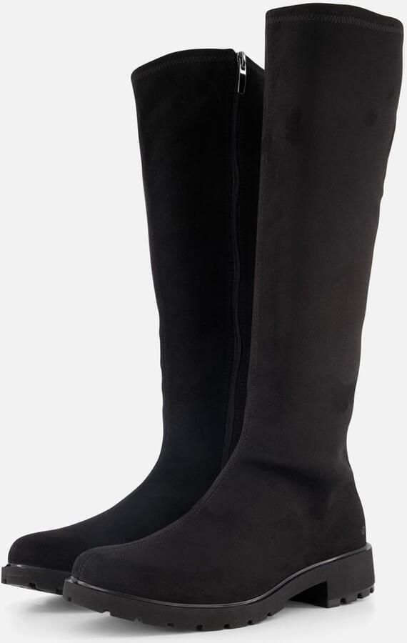 Ecco Laarzen Metropole Vienna Laars met lange schacht blokhak met rekbare stretch