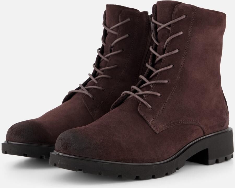 ECCO Metro Vienna Veterboots bruin Suede Dames