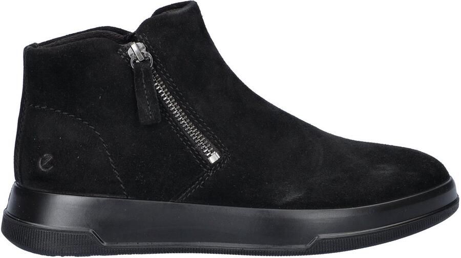 ECCO Move W Zip Enkellaarsjes zwart Suède Dames