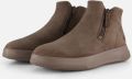 ECCO Move W Zip Enkellaarsjes taupe Suède Dames - Bruin