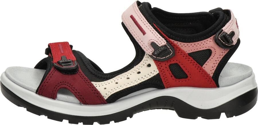 ECCO 822083 60406 rood-roze klit sandaal - Foto 6