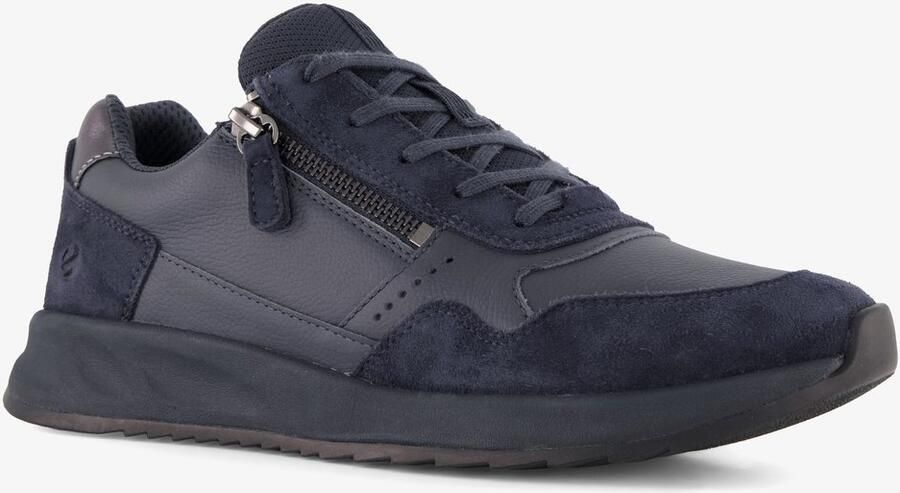 ECCO OTM W Low-Cut leren dames sneakers zwart Uitneembare zool