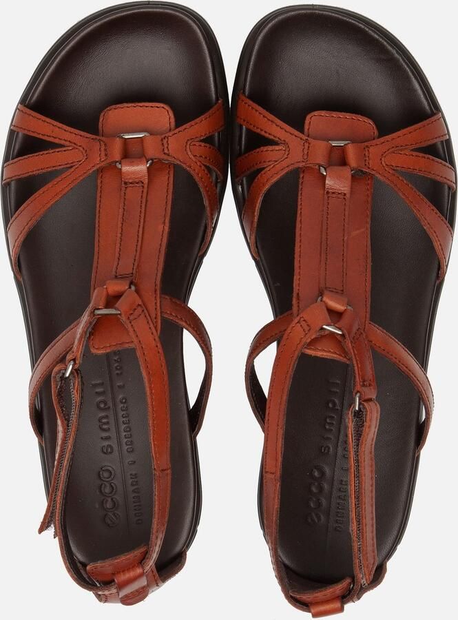 ECCO Simpil Sandalen cognac Leer Dames - Foto 4