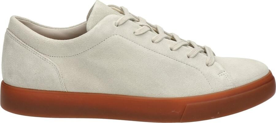 ECCO Soft 10 M Lace Sneakers grijs Leer