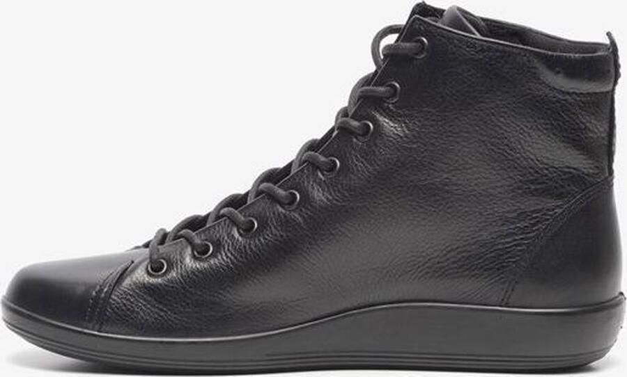 ECCO SOFT 2.0 dames Veterboot Sneakers Zwart - Foto 3
