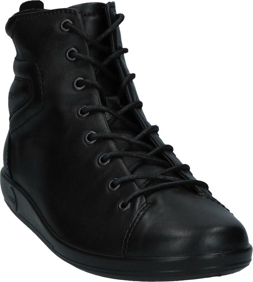 ECCO SOFT 2.0 dames Veterboot Sneakers Zwart - Foto 2