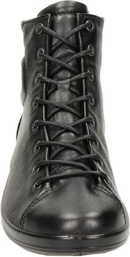 ECCO SOFT 2.0 dames Veterboot Sneakers Zwart - Foto 5