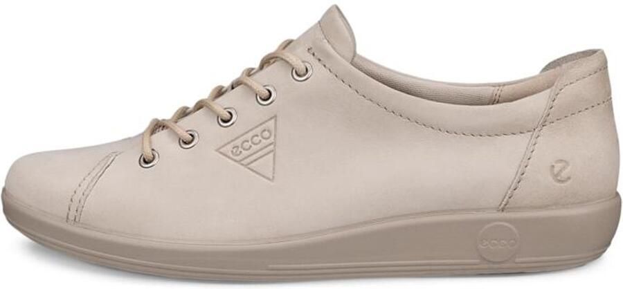 ECCO SOFT 2.0 Dames Veterschoenen Beige