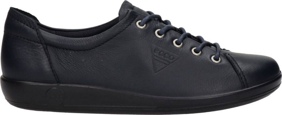 Ecco Veterschoenen Soft 2.0 vrijetijdsschoen lage schoen veterschoen met subtiele logo-opdruk - Foto 3