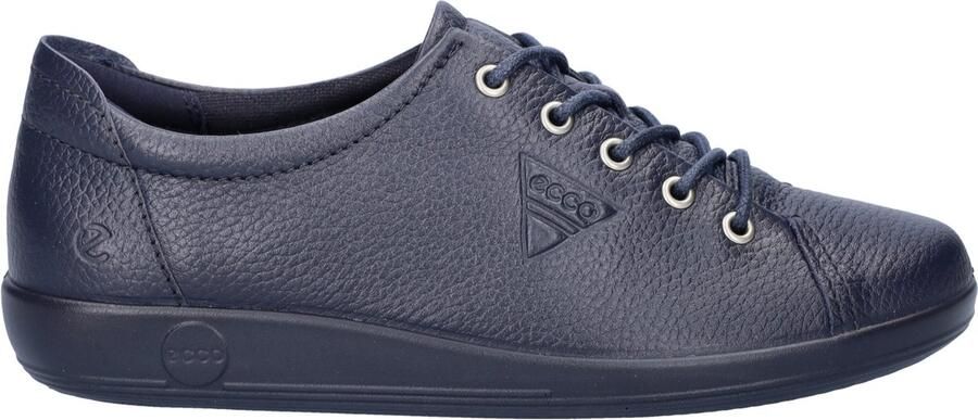 Ecco Veterschoenen Soft 2.0 vrijetijdsschoen lage schoen veterschoen met subtiele logo-opdruk - Foto 3