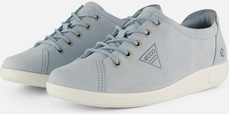 Ecco Veterschoenen Soft 2.0 vrijetijdsschoen lage schoen veterschoen met subtiele logo-opdruk - Foto 3
