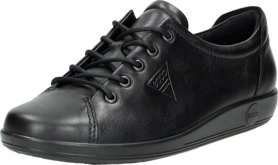 Ecco Veterschoenen Soft 2.0 vrijetijdsschoen lage schoen veterschoen met subtiele logo-opdruk - Foto 5