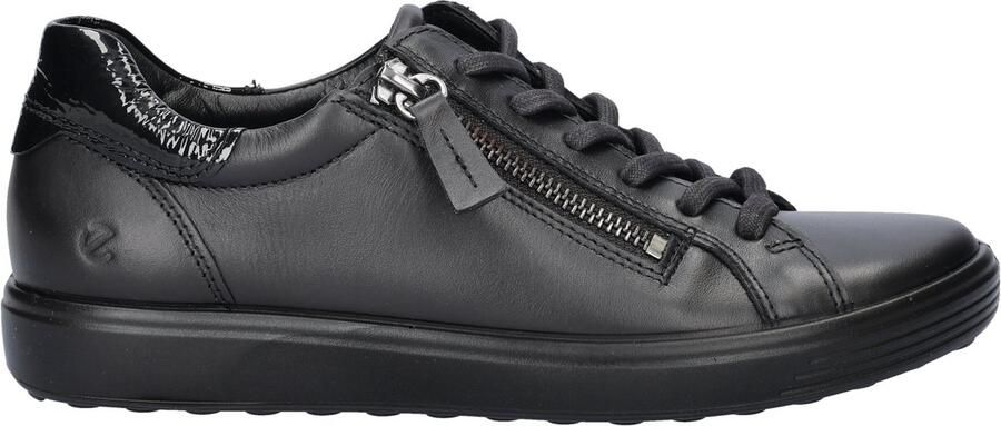 ECCO Soft 7 dames sneaker Zwart