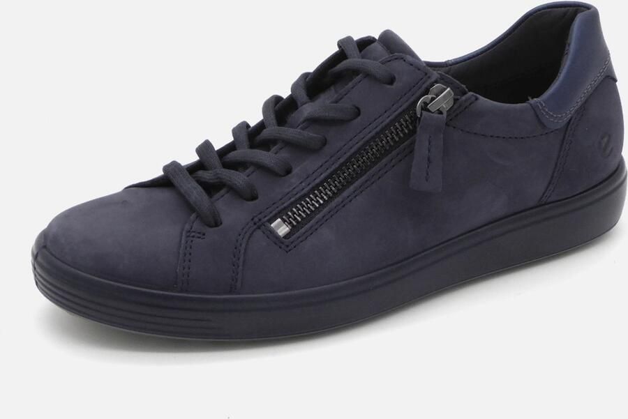 ECCO -art-490553 61332 -dames-blauw-nubuck-sneaker