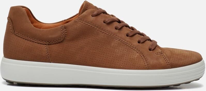 ECCO Soft 7 Sneakers bruin Nubuck Heren - Foto 2