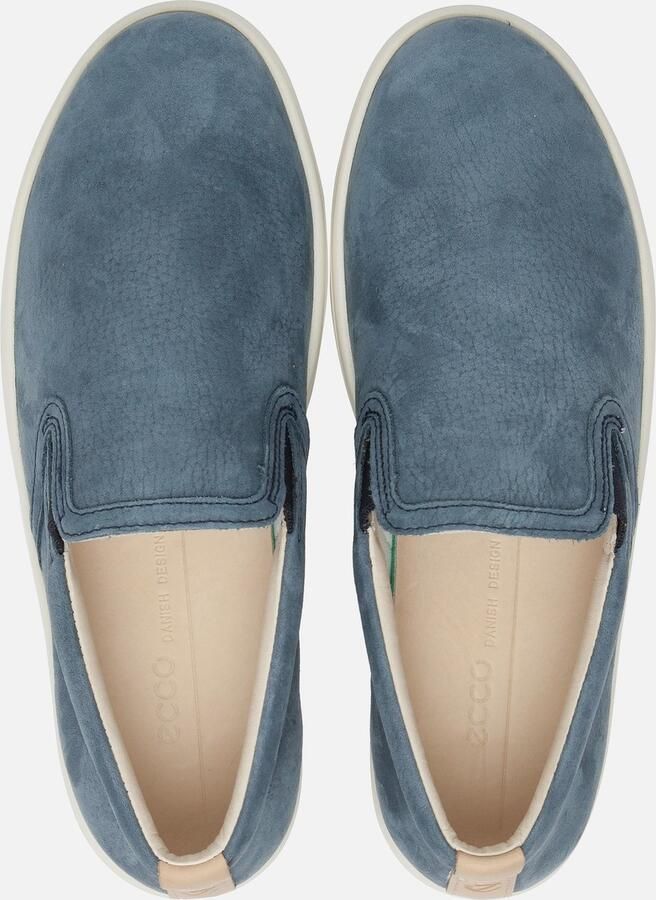 ECCO Soft 7 W Sneakers blauw Nubuck Dames