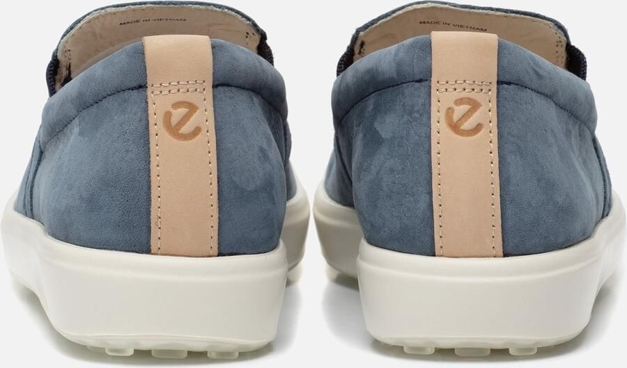 ECCO Soft 7 W Sneakers blauw Nubuck Dames - Foto 2