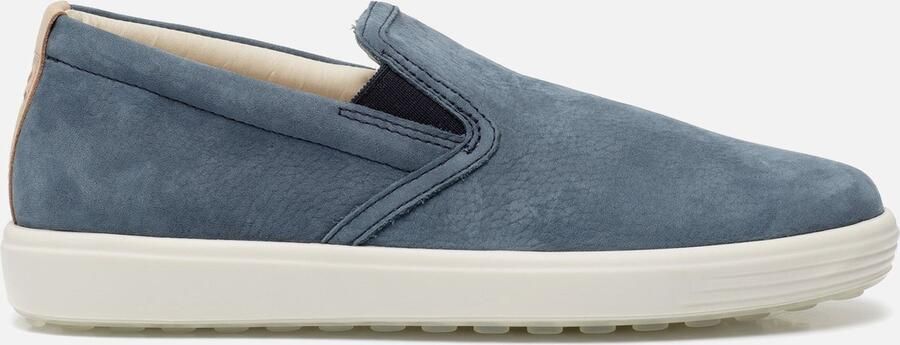 ECCO Soft 7 W Sneakers blauw Nubuck Dames - Foto 3