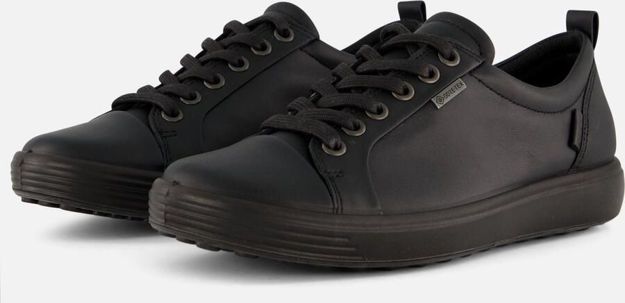 ECCO Soft 7 W veterschoenen zwart Textiel Dames - Foto 2