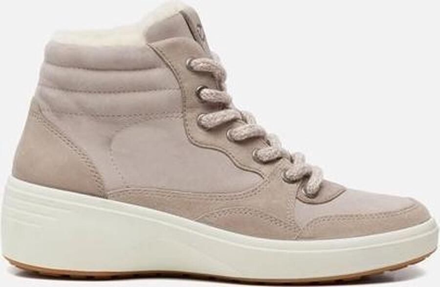 ECCO Soft 7 Wedge Tred Dames Laarzen Grijs