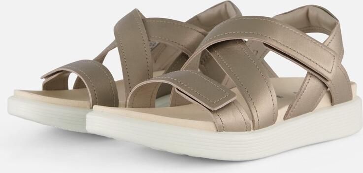 ECCO Soft Coss Strap Sandalen beige Leer
