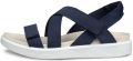 ECCO SOFT SANDAL W Dames Sandalen Blauw - Blauw/Wit