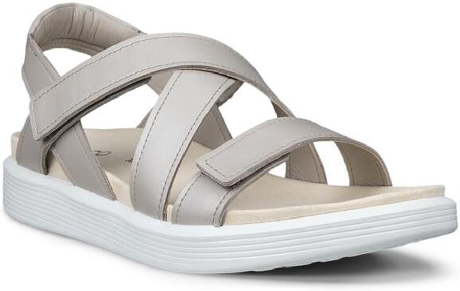 ECCO Soft Coss Strap Sandalen beige Leer