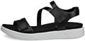 ECCO SOFT SANDAL W Dames Sandalen Zwart - Zwart/Wit
