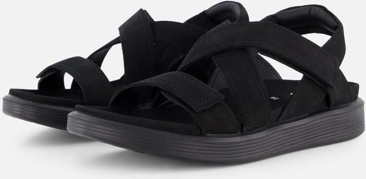 ECCO Soft Sandalen zwart Leer