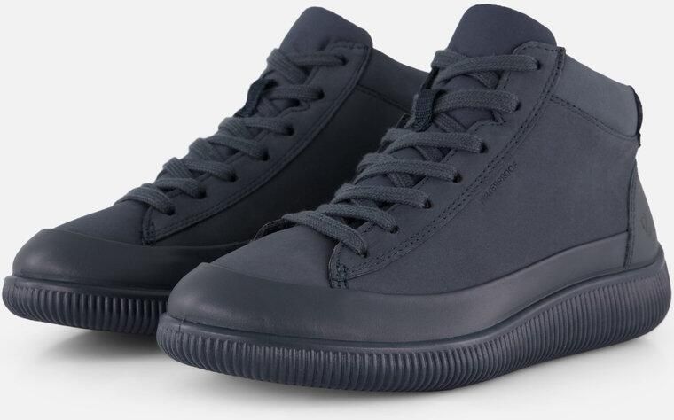 ECCO Soft Zero W Veterbooties blauw Nubuck - Foto 2