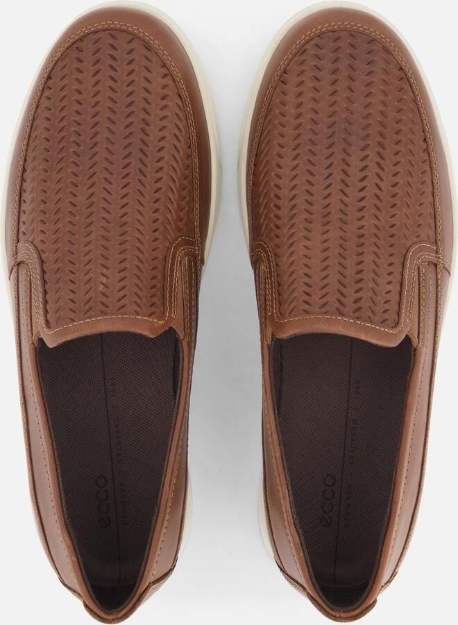 ECCO Street Lite M Instappers cognac Nubuck Heren - Foto 5
